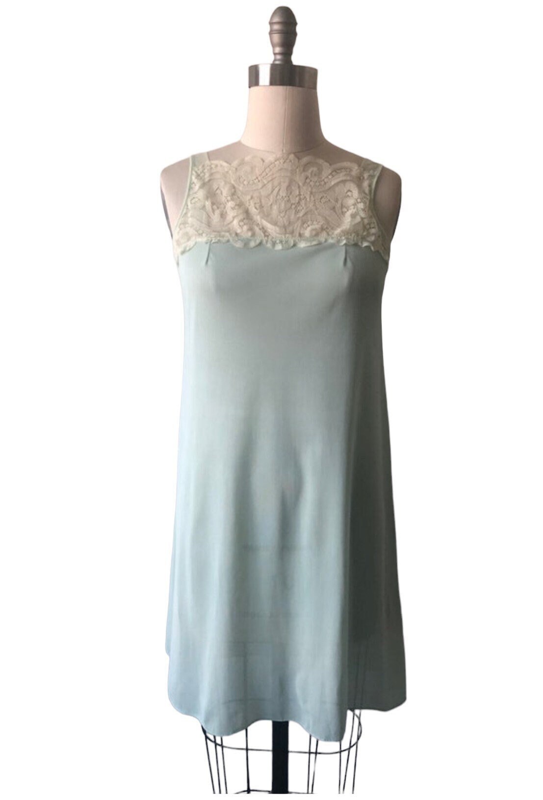 Vintage 1960s Short Nightgown Mini Mint Green Vintage - Etsy