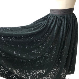 Beautiful vintage black antique lace skirt