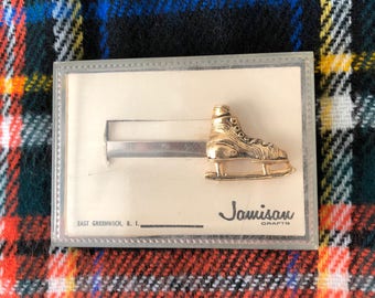 Vintage Ice Skate Tie Clip