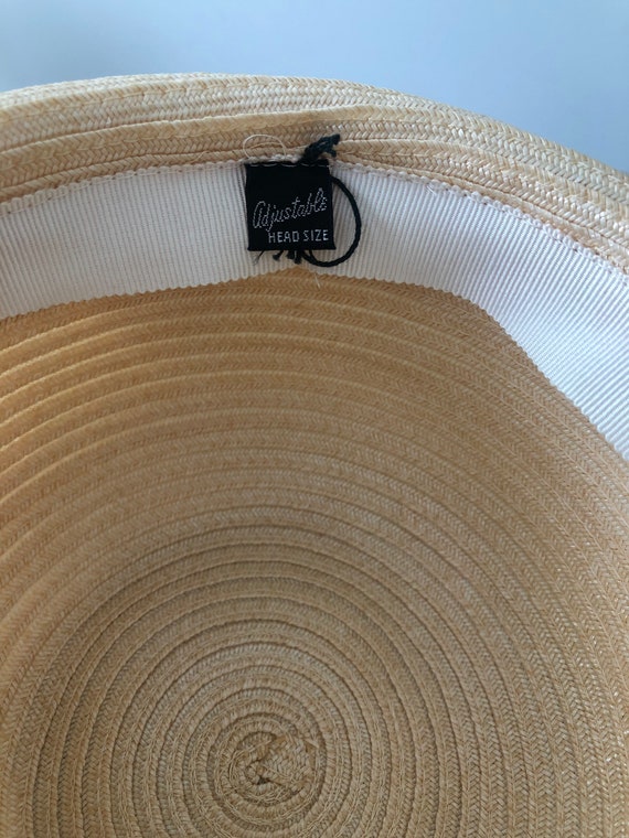 Vintage Straw Hat, Cream Hat, Childs Hat, 1960’s … - image 5