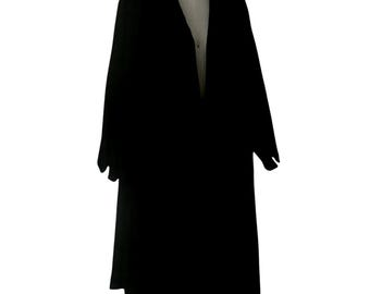 Vintage glamour 1950’s plush black velvet coat
