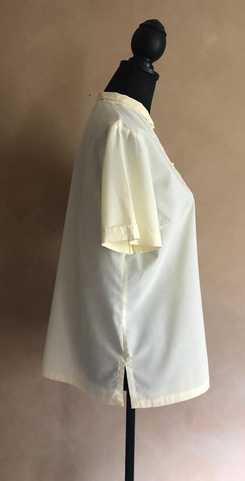 yellow Embroidered Cotton Blouse Daffodil brand Asian Style