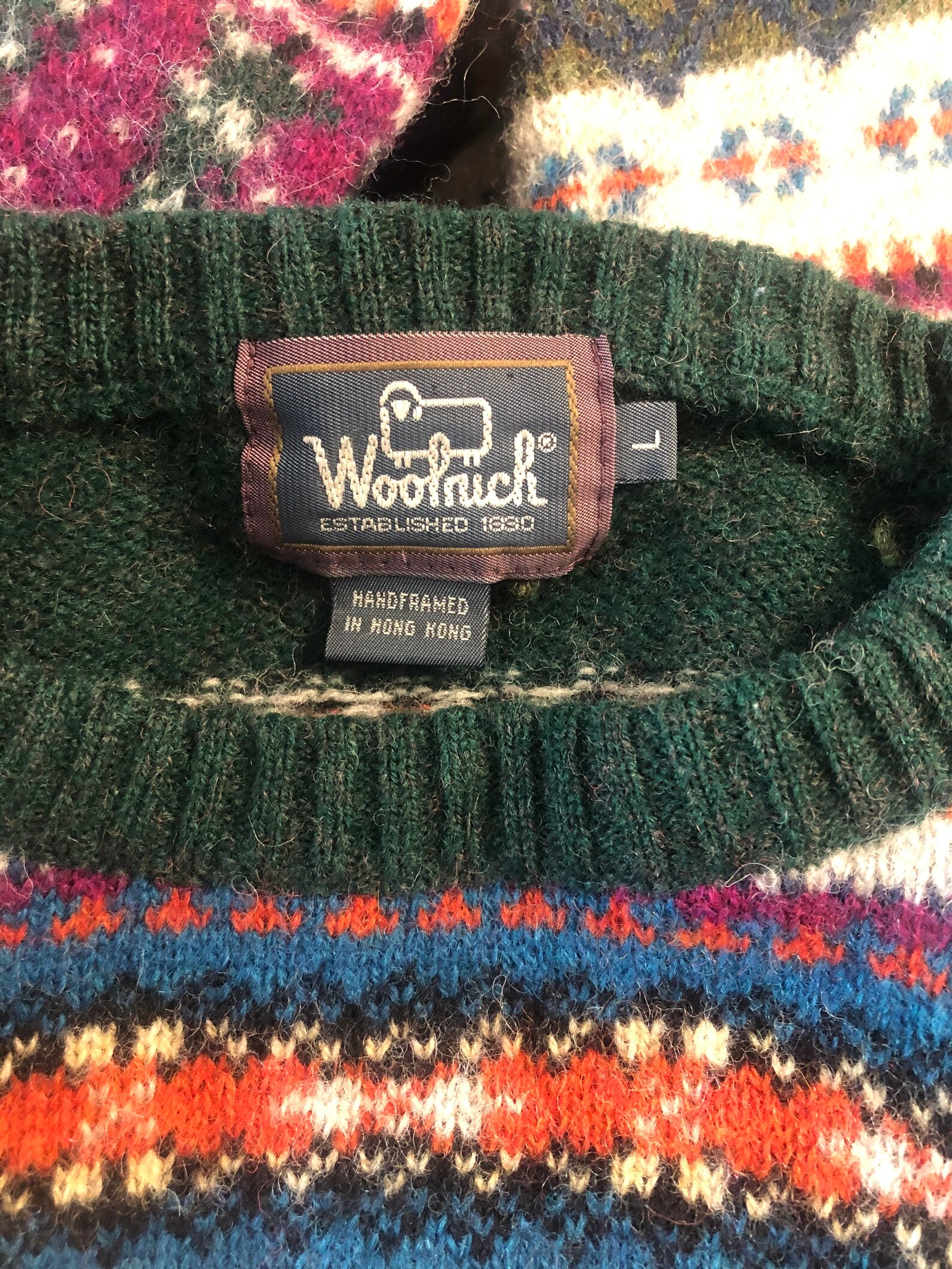 Vintage Wool Sweater Woolrich oversized sweater | Etsy