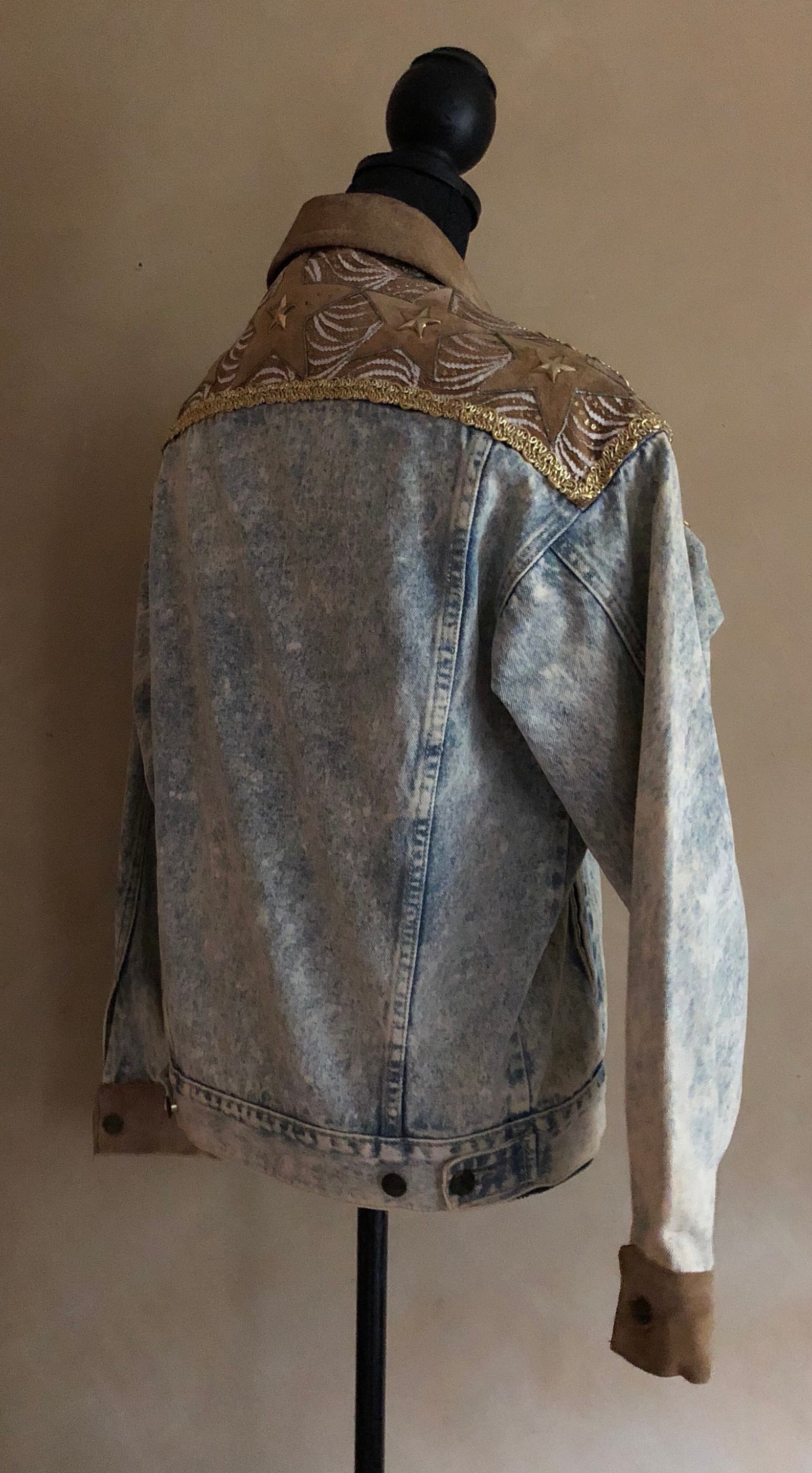 Vintage Stone washed jean jacket Vintage 1980s | Etsy