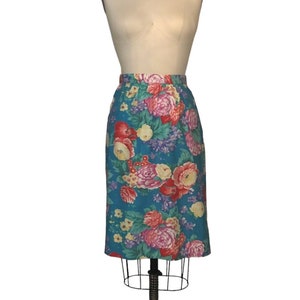 Vintage 1960’s  floral cotton summer skirt