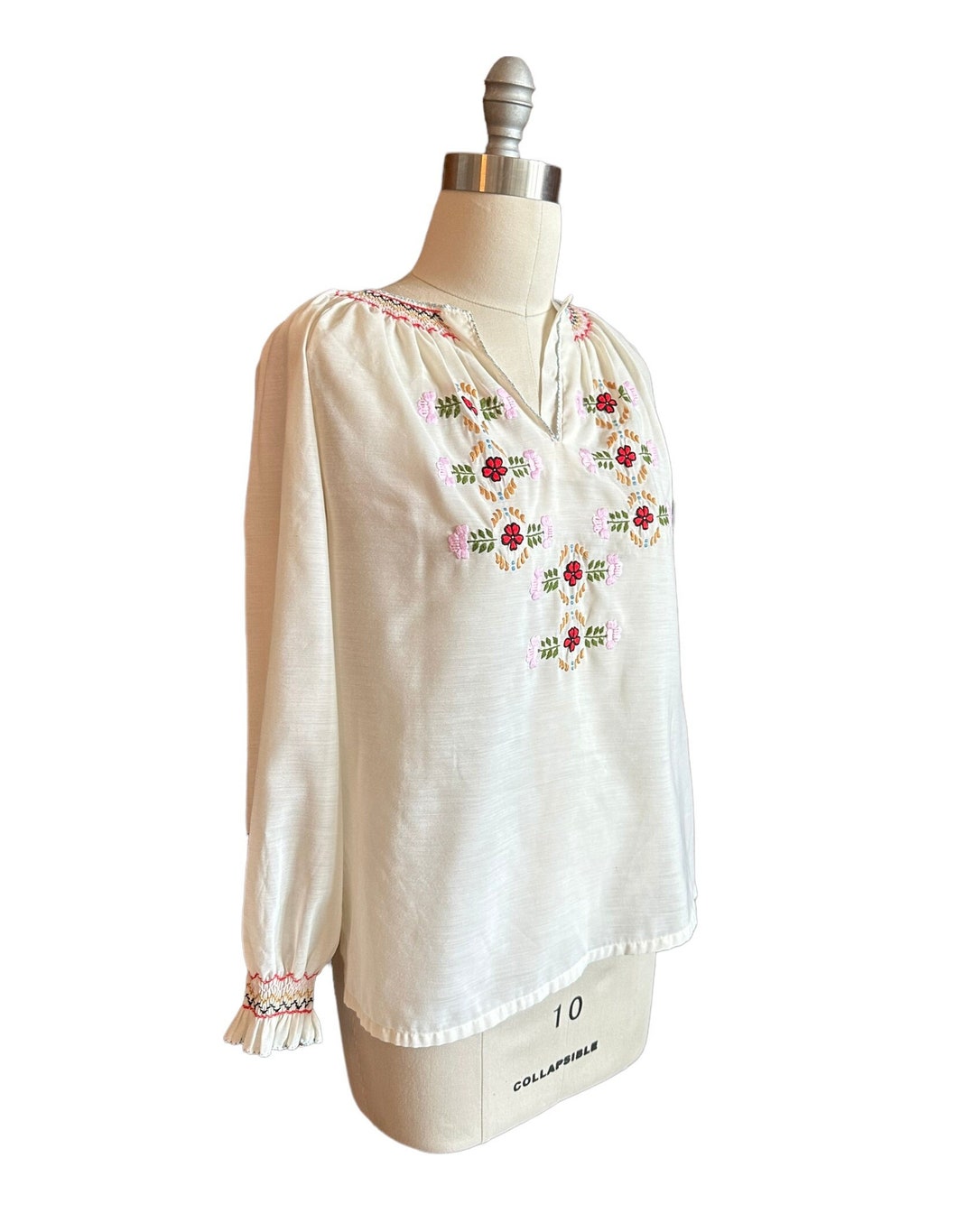Bohemian Retro Oil Painting Print One Button Blazer
