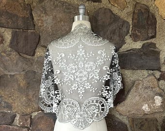 Velo Da Donna In Pizzo Triangolare - Sciarpa Retrò, Copricapo Per Chiesa, Tulle Elegante - Foto 5