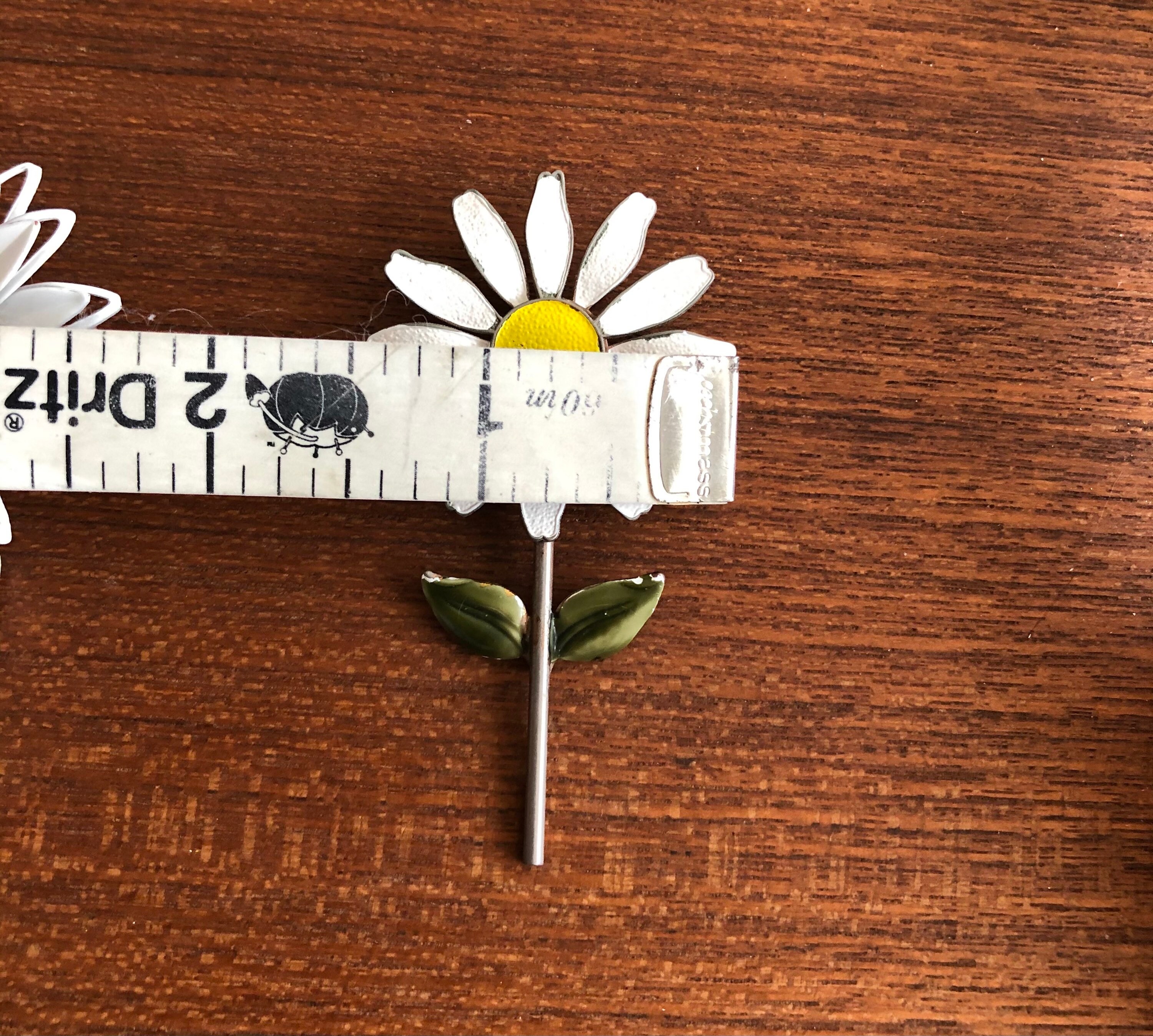 Vintage Daisy Pins, Enameled Brooch, Pin Set, 1960's - Etsy