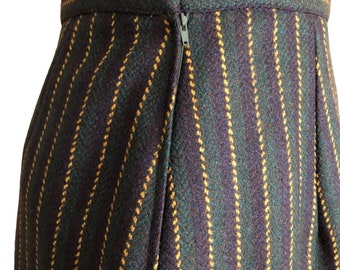 Vintage 1940’s wool skirt,tailored pencil style, fall winter skirt