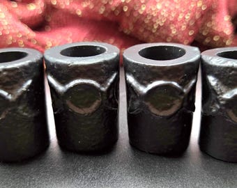 Chime Candle Holder ~ Triple Moon ~ Cast Iron