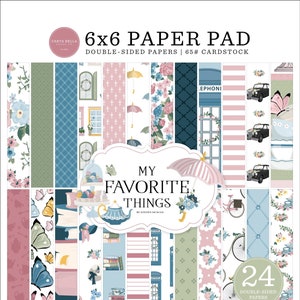 Carta Bella My Favorite Things Collection 6 x 6 Paper Pad 24 Double Sided Adorable Papers Echo Park