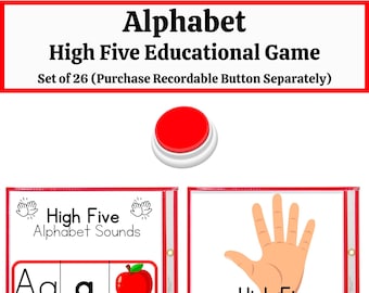 Alphabet Sounds Game (Button optional) for the Growing Mind, Montessori Education, Preschool, Toddler, Homeschool DIY