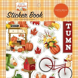 Carta Bella WELCOME AUTUMN Sticker Book for Scrapbooks, cards, teachers, journals Echo Park