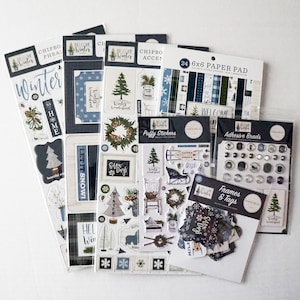 Carta Bella WELCOME WINTER Collection Set of 6 Items Echo Park