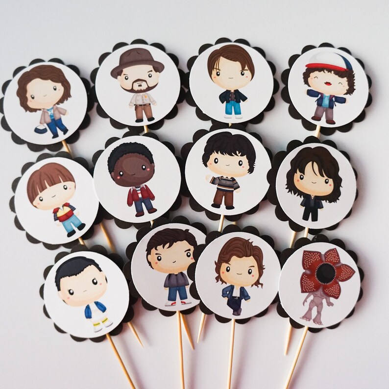 Stranger Things Cupcake Toppers Printable