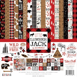 Echo Park LITTLE LUMBER JACK Collection Kit 12 x 12 Carta Bella Lumberjack