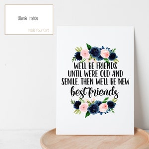 Karte We'll Be New Best Friends Lustig für Familie und Freunde Digital Druckbare Datei
