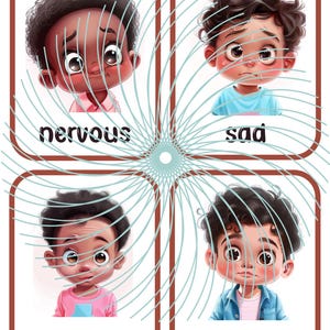 Emotion Flashcards, Feeling Cards for Toddlers and Preschool, Dark ...