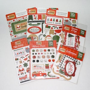 Echo Park JINGLE ALL The WAY Collection Set of 7 Items Carta Bella