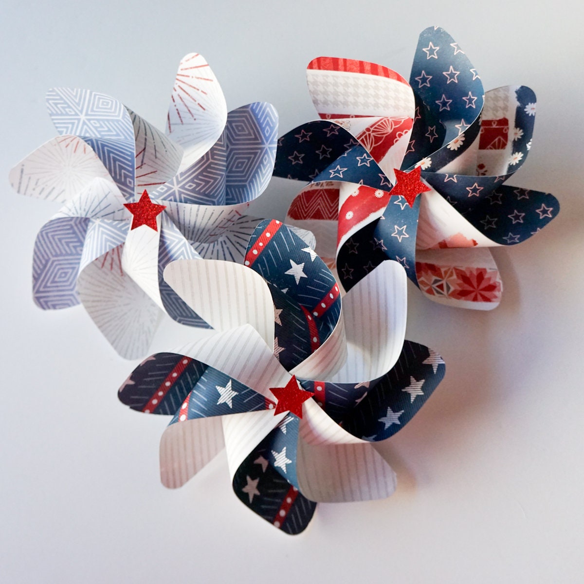 Pinwheels Fourth of July 871 Independence Day 4th of july  Etsy
