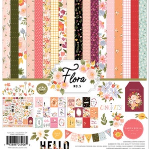 Carta Bella FLORA #5 Collection Kit 12 x 12 Echo Park