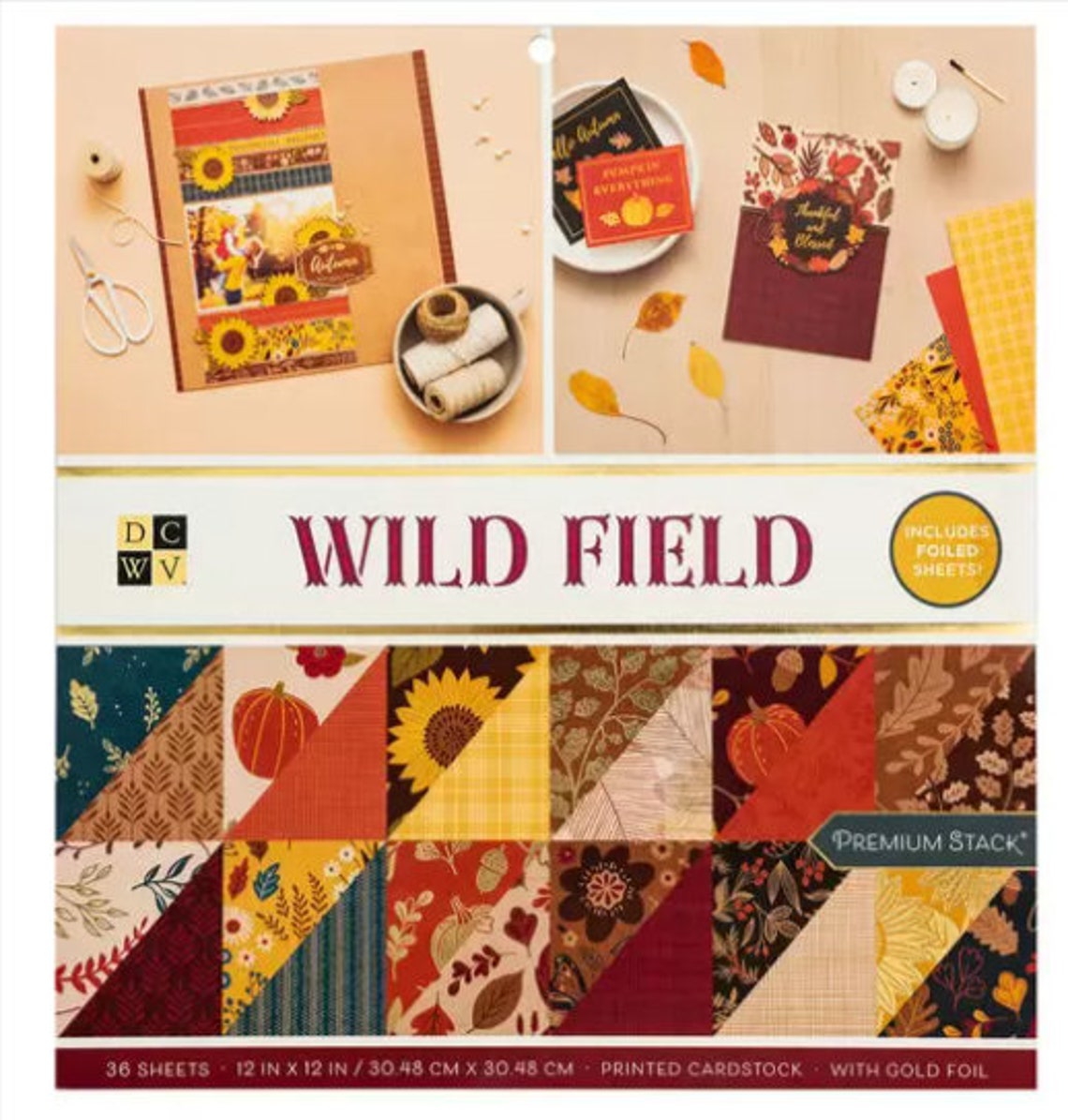 WILD FIELD Paper Pad by DCWV Paper Stack 12 X 12 36 Double Etsy