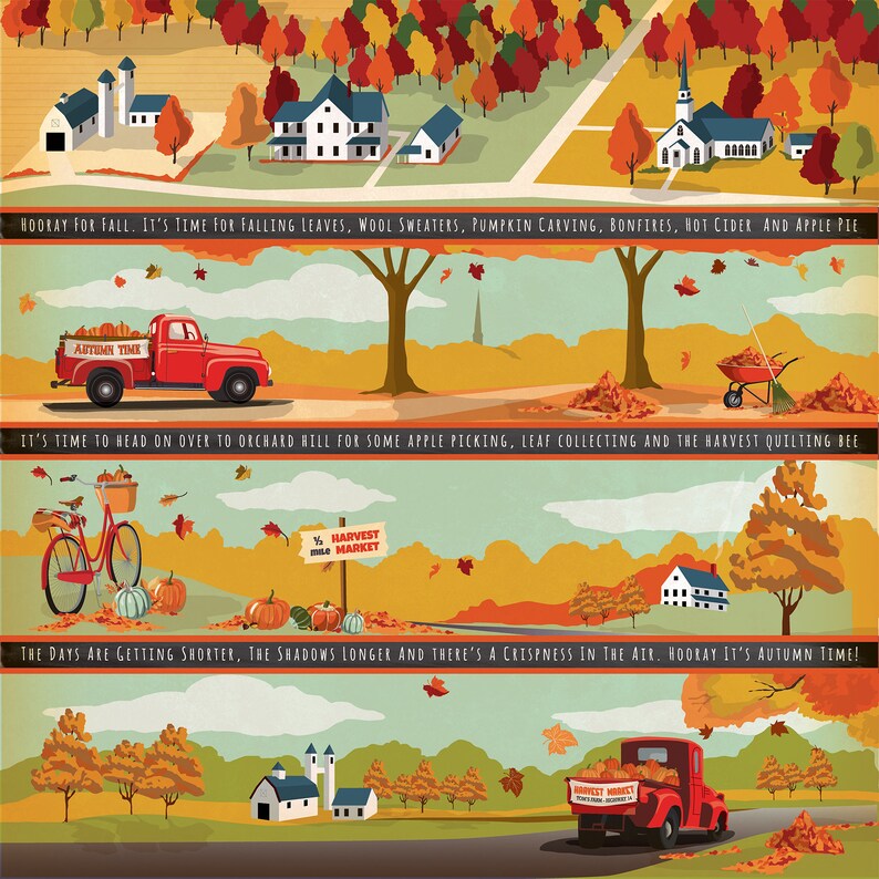 Carta Bella FALL BREAK Collection Kit 12 x 12 Echo Park image 8