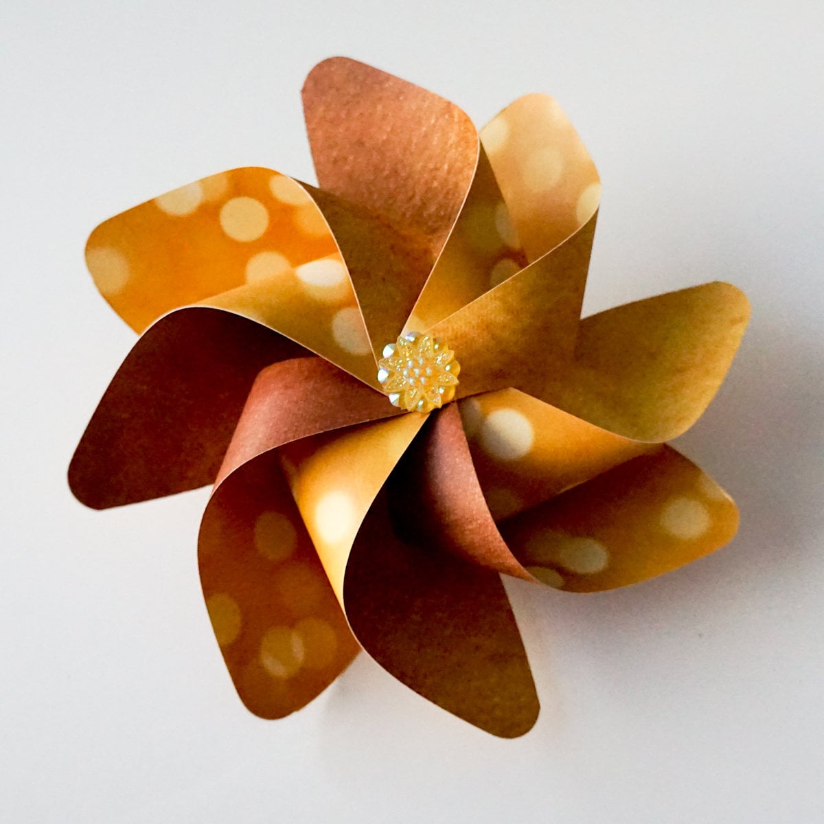 Pinwheels Gold on Gold 423 Set of 6 Beautiful Double Etsy