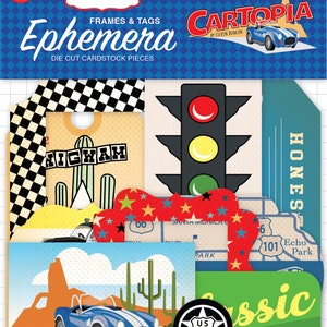 Carta Bella Frames and TAgs CARTOPIA - 33 pieces