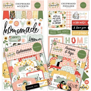 Carta Bella HOMEMADE Collection -Bundle of 4 items  scrapbooking, journaling, memories, card making