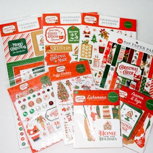 Carta Bella CHRISTMAS CHEER Collection Set of 8 Items Echo Park