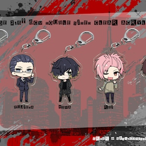 Slow Damage Towa Madarame Fujieda Rei Taku 2.5&quot; 6cm Clear Acrylic Charm