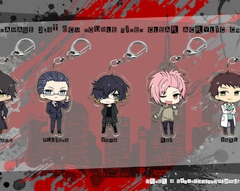 Slow Damage Towa Madarame Fujieda Rei Taku 2.5" 6cm Clear Acrylic Charm