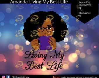 Download Woman Drinking Coffee Svg Etsy