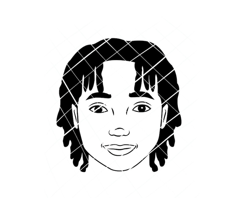 Dreadlocks boy svgAfrican American boy svg Black Boy Joy | Etsy