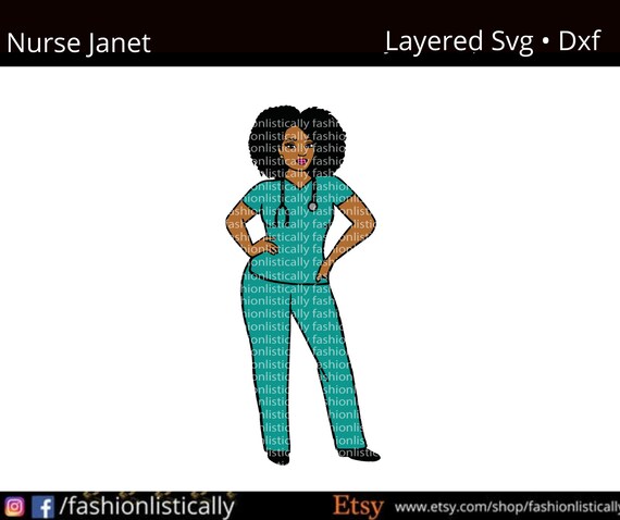 Download Afro Woman Svg Full Body Svgafrican American Nurse Svg Etsy
