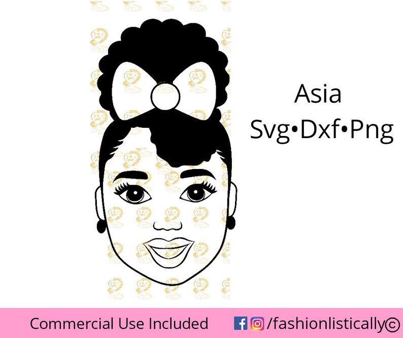 Download African American girl with curly hair svg black girl svg ...