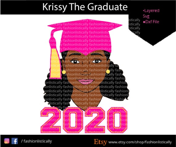 Download Black Girl Graduate Svgafrocentric Svgafro Svg Etsy