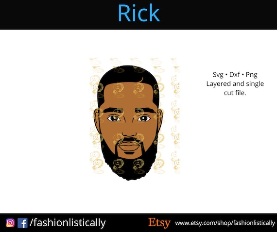Download Black Man With Beard Svg African American Svg Ethnic Svg Etsy