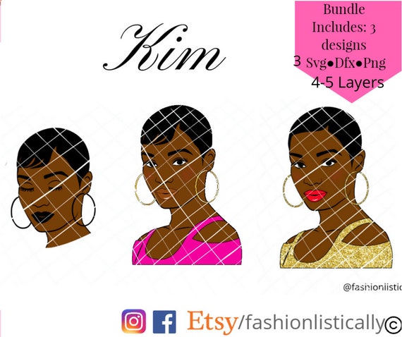 Download African American Women Svg Black Girl Clip Art Afro Svg Etsy