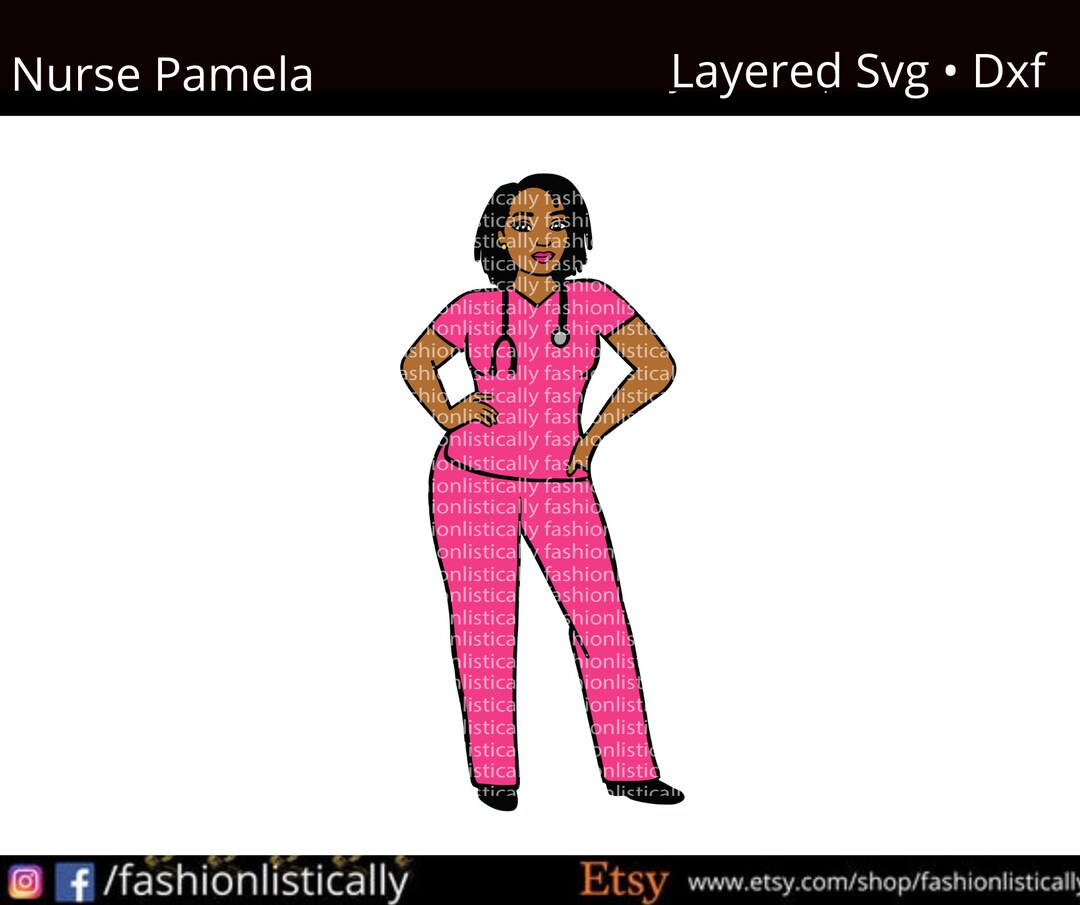 Nurse With Dreadlocks Svg / Dxf Etsy
