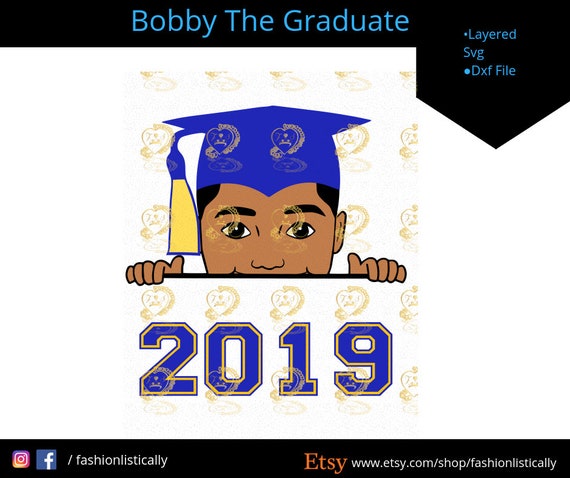 Download Peek A Boo Boy Wearing Graduation Cap Svgboy Svg Ethnic Etsy