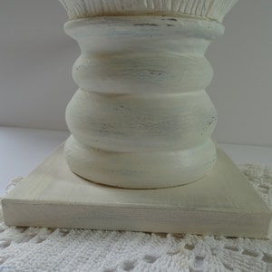 Shabby Cottage multi use Pillar Dish,Candy Dish, Card Holder, Candle holder image 5