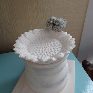 Shabby Cottage multi use Pillar Dish,Candy Dish, Card Holder, Candle holder image 1