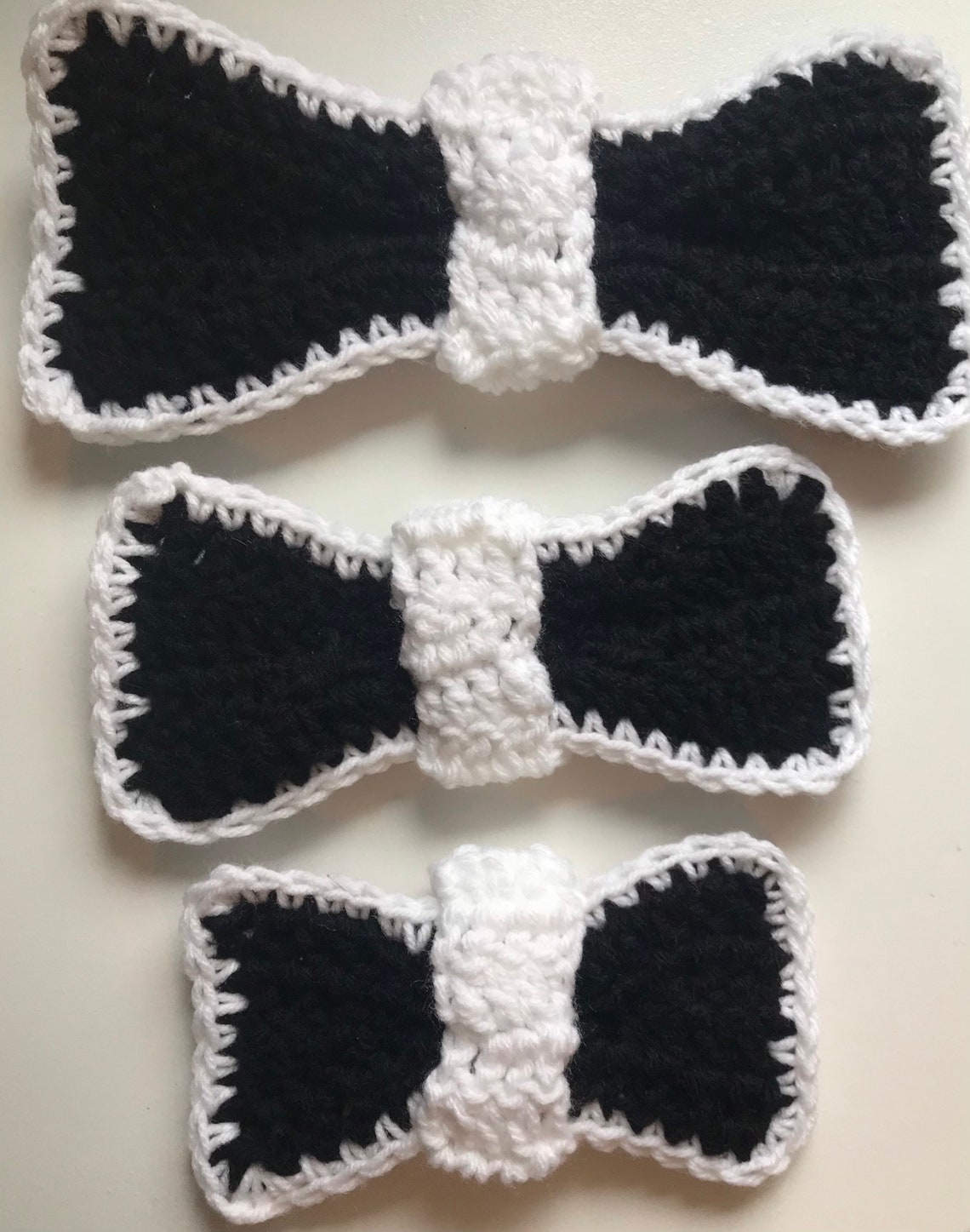 Dog collar bow tie crochet bow tie for dog hand made dog bow Etsy