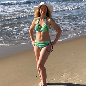 Crochet Bikini Pattern, digital download bikini pattern, crochet bikini, swimwear, two piece swimming suit