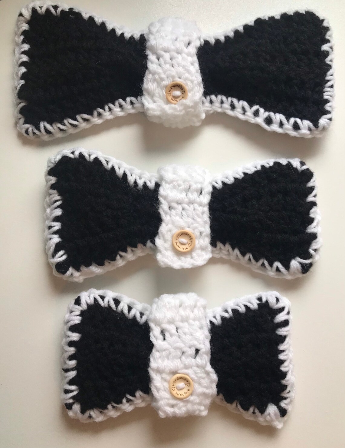 Dog collar bow tie crochet bow tie for dog hand made dog bow Etsy