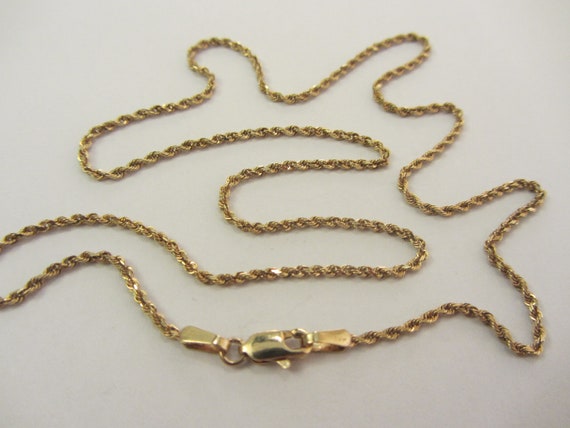 Not Hollow Strong Rope Chain Necklace 