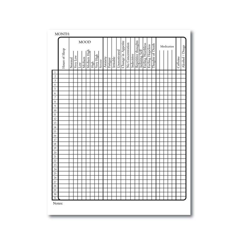 Depression Tracker Printable depression-tracker-printable