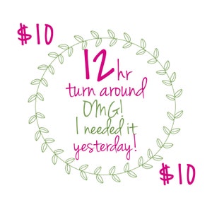 Expedite My Order! | 12 hour turn around time | SporterDesigns